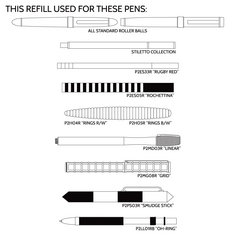  ACME Studio ACME BALLPOINT LAVA BLACK REFILL refills/parts refills