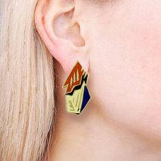Charles Arnoldi UNTITLED Earrings jewelry artists for acme