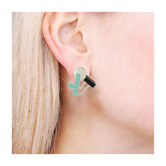Beppe Caturegli LINA Earrings jewelry memphis designers for acme