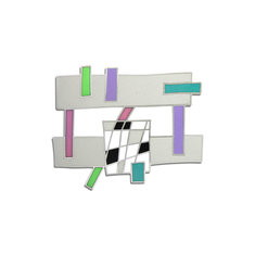 Beppe Caturegli POLICROMI Brooch jewelry memphis designers for acme