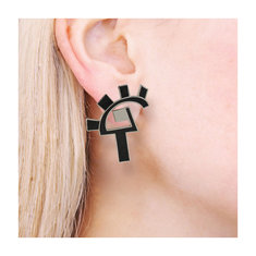 Beppe Caturegli TOLTEC Earrings jewelry memphis designers for acme