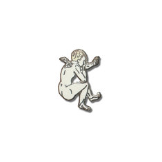 Salvador Dali THINKER ANGEL Brooch ARCHIVED writing tools pens