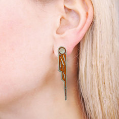 Massimo Iosa-Ghini GUERRA E PACE Earrings jewelry collezione bolida