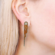 Massimo Iosa-Ghini GUERRA E PACE Earrings jewelry collezione bolida