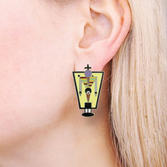 April Greiman MAN Earrings jewelry acme collection