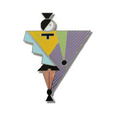 April Greiman WOMAN Brooch jewelry acme collection