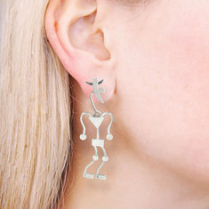 Steven Guarnaccia AL Earrings jewelry silverwear