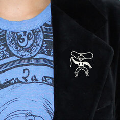 Steven Guarnaccia BUCKAROO Brooch jewelry silverwear
