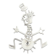Steven Guarnaccia YIKES! Brooch jewelry silverwear