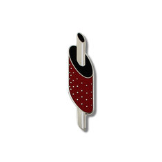 John Van Hamersveld MUFFLER Brooch jewelry graphic designers
