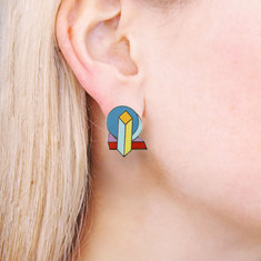 Takenobu Igarashi SAKURA TANPOPO Earrings jewelry graphic designers