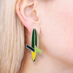 Massimo Iosa-Ghini BAMBOO Earrings jewelry collezione bolida