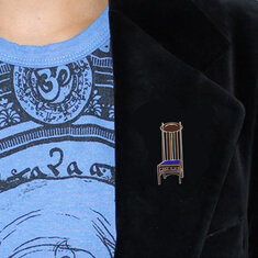 Charles Rennie Mackintosh ARGYLE CHAIR Brooch jewelry charles rennie mackintosh