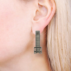 Charles Rennie Mackintosh CHAIRS Earrings writing tools pens