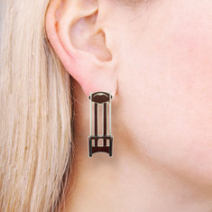 Charles Rennie Mackintosh CHAIRS Earrings writing tools pens