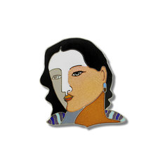Miguel Martinez TAOS MAIDEN Brooch jewelry hispanic artists for acme