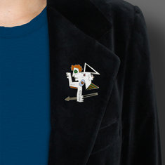 Andre Miripolsky OOPS Brooch jewelry acme collection