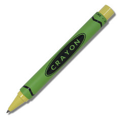  Crayon CRAYON - GREEN Retractable Roller Ball ARCHIVED writing tools pens