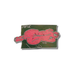 Frank Romero DESNUDA Brooch jewelry hispanic artists for acme