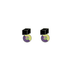 Peter Shire A.Y.Y. Earrings