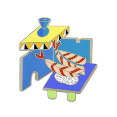 Peter Shire DOHENY Brooch jewelry melrose emblematic