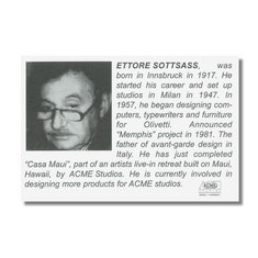 Ettore Sottsass SIRACUSA Earrings jewelry architects for acme