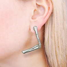 Lanning Stern BONES Earrings jewelry acme collection