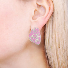 Lanning Stern HEART Earrings jewelry acme collection