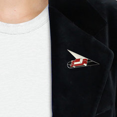 John Van Hamersveld CAR Brooch jewelry graphic designers