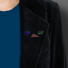 Robert Wilhite GEOMETRY Pin Set jewelry graphic designers