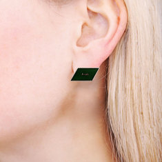 Robert Wilhite PARALLELOGRAM Earrings jewelry graphic designers