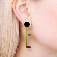 Bob Zoell MUM & DAD Earrings jewelry acme collection